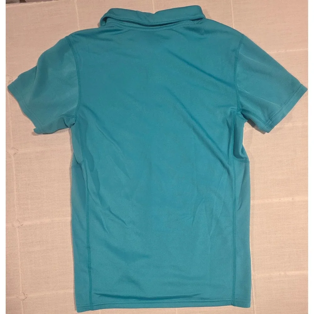Nike Dri-FIT Polo Shirt Womens XS Teal Blue Short Sleeve Golf Tennis Top